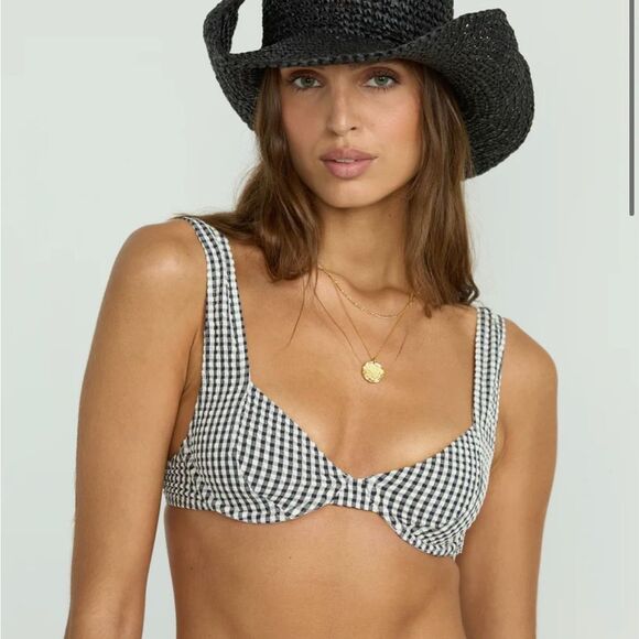 Billabong Wave Check Chloe Underwire Top - Picture 2 of 6